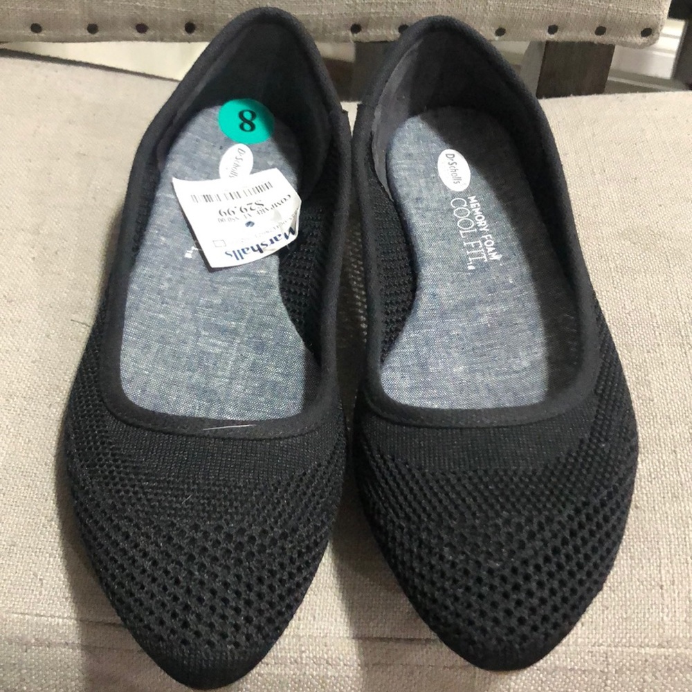 Black Dr. Scholl’s Cool Fit Memory Foam Flats